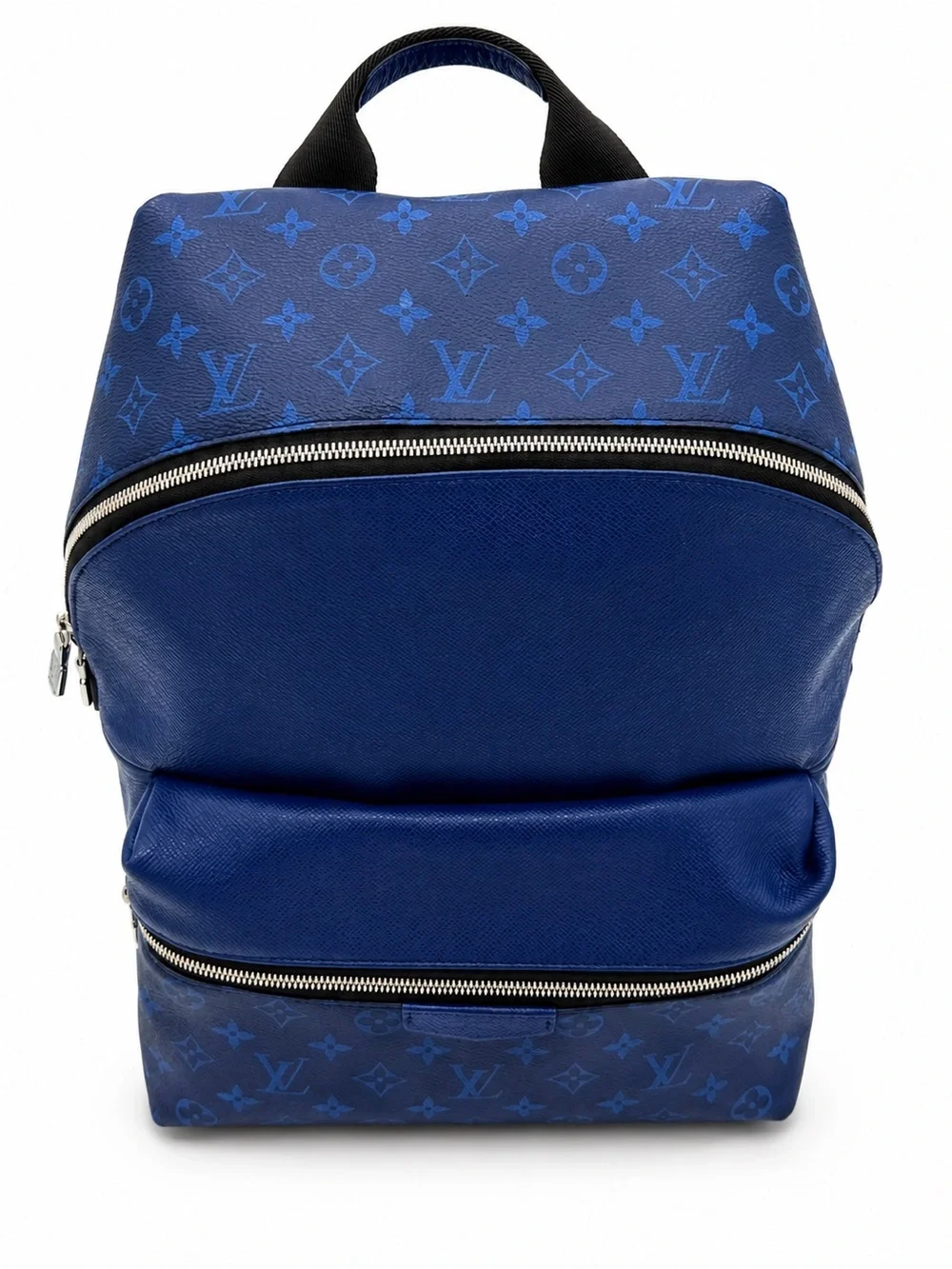 💙 Louis Vuitton Discovery Backpack Taigarama Cobalt Blue Taiga Leather France 🔥